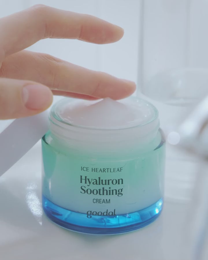 Cargar vídeo: GOODAL Ice Heartleaf Hyaluron Soothing Cream